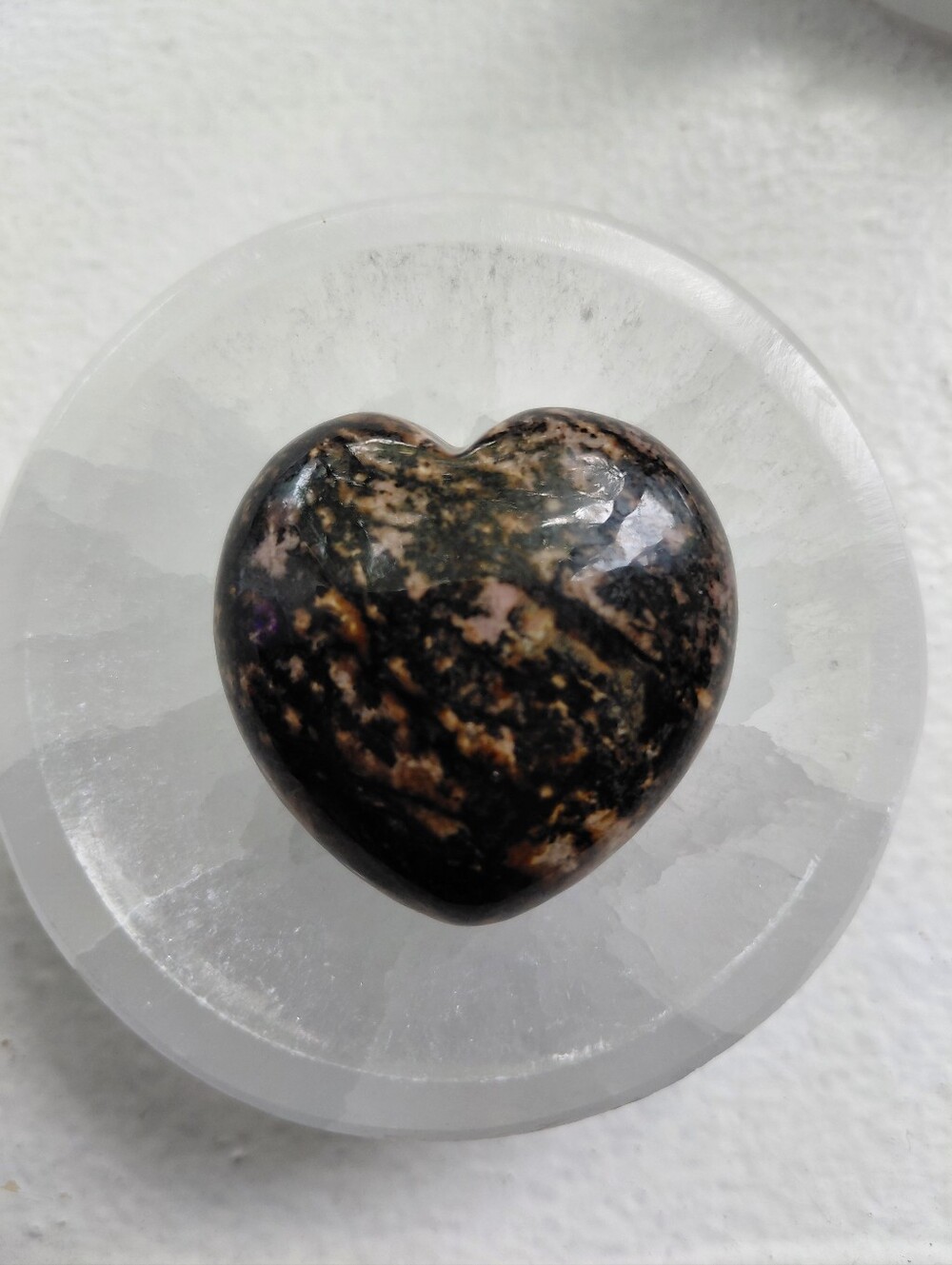 Rhodonite Heart Stone
